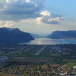 Flying over the White Mountain in panoramic plane Alps Savoie Courchevel Chambéry Aix baths gift idea order online