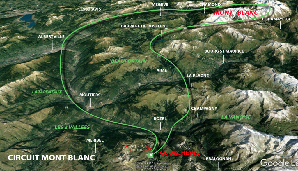 Circuit Mont Blanc au départ de Courchevel